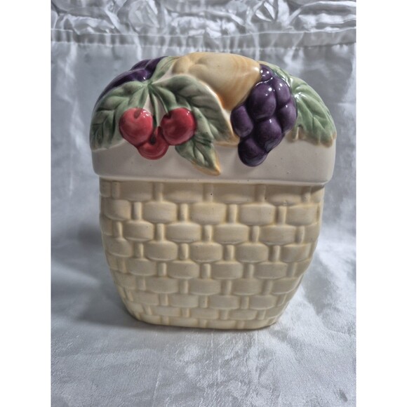 Pfaltzgraff Jamberry 5548112 Sculpted Napkin Holder 6 1/4" Fruit - Picture 3 of 8